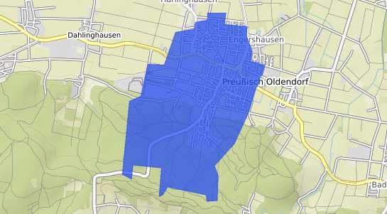 Bodenrichtwertkarte Preu&szlig;isch Oldendorf